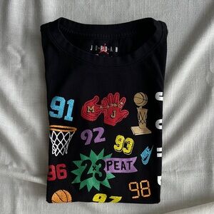 Jordan Kids Black Graphic Tee